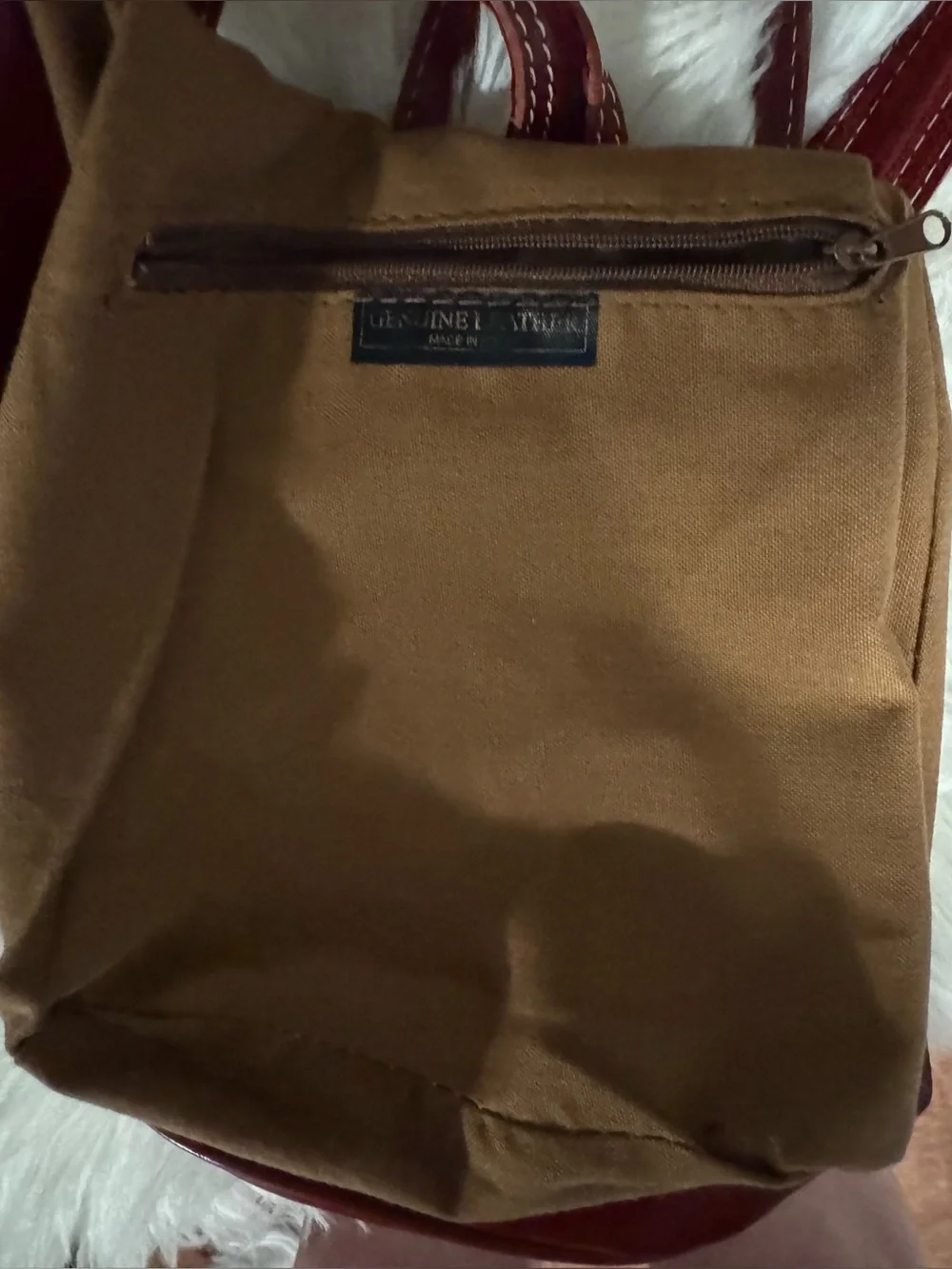 Vera Pelle Burgundy Full Grain Italian Leather Backpack Crossbody